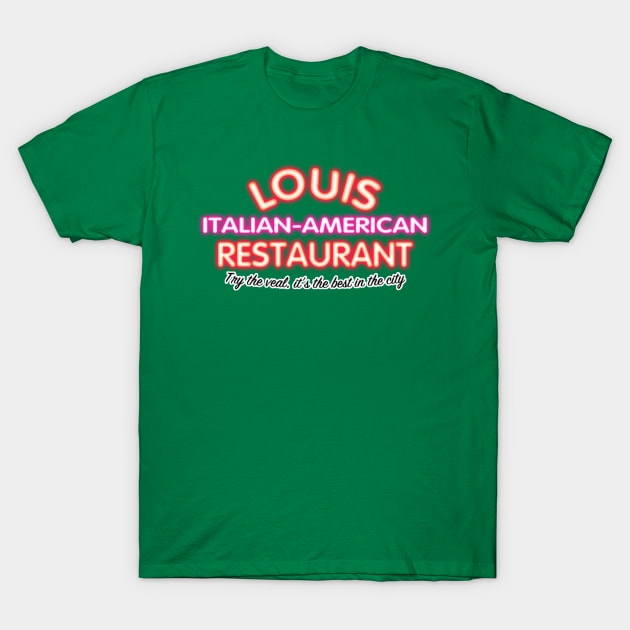 Louis Italian-American Restaurant T-Shirt by ATBPublishing